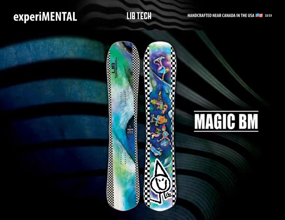 鞍山极速 22-23美国LIBT ECH手工 波浪边刃单板滑雪板MAGIC