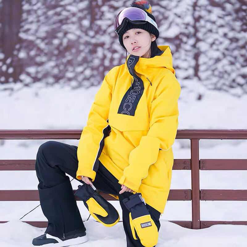 鞍山极速2021DC套头滑雪服ENVY女款单双板情侣防风防水耐磨潮款