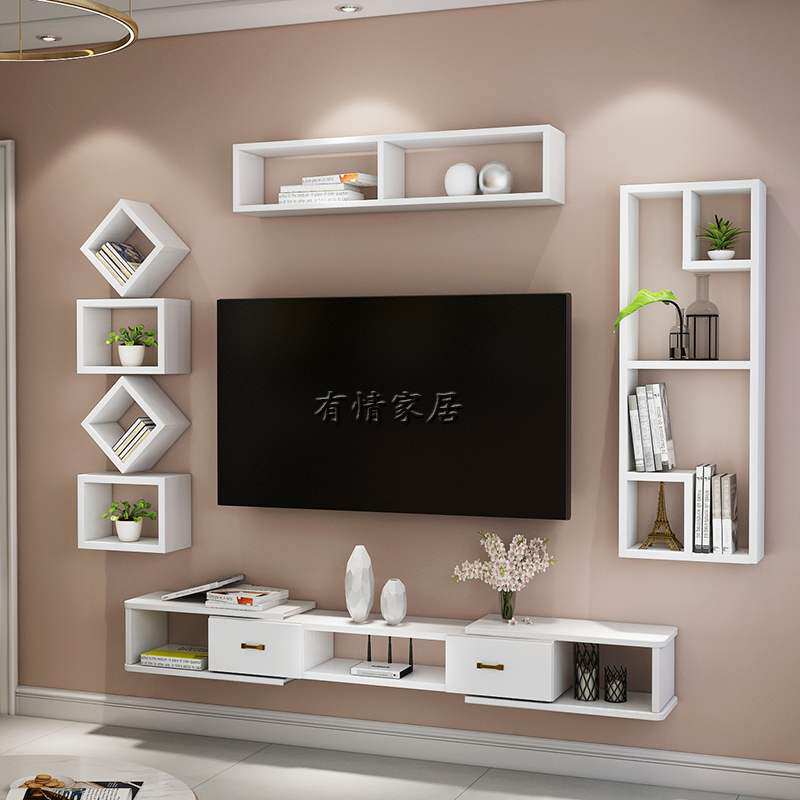 歐式客廳電視櫃實木壁挂背景牆櫃裝飾吊櫃臥室置物架牆上多層書架在類目 住宅傢俱, 櫃類, 電視櫃中 - 來自Buy2taobao.com提供專業的淘寶代購服務