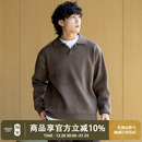 UrbanStandard日系重磅POLO翻领毛衣男秋季 上衣 宽松慵懒风针织衫