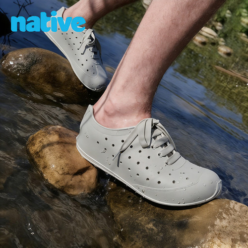 native男款增高凉鞋可下水洞洞鞋