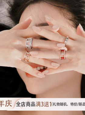 国风福禄小葫芦戒指女玫瑰金高级