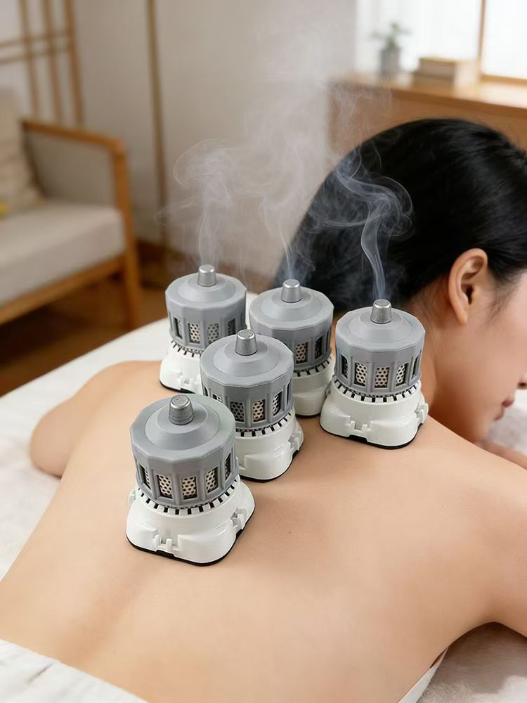 无烟艾灸盒香灸罐艾柱条硅胶香灸器具艾灸筒一木大观同款养生馆