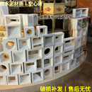 网红空心砖双面微水泥空心砖室内外隔断背景墙镂空多孔砖石膏砖