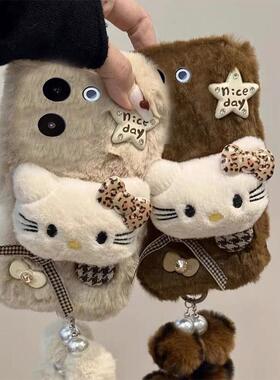 适用vivoY500手机壳Y300pro/Y200i/Y100秋冬Y78+毛绒Y77e卡通Y76s潮Y73s女款Y70s卡通可爱Y5s全包V2506A可爱