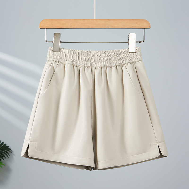 高腰百搭美姿乐短裤阔腿开叉