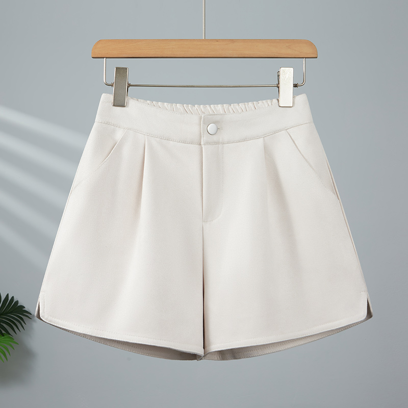 高腰百搭美姿乐短裤设计感显瘦