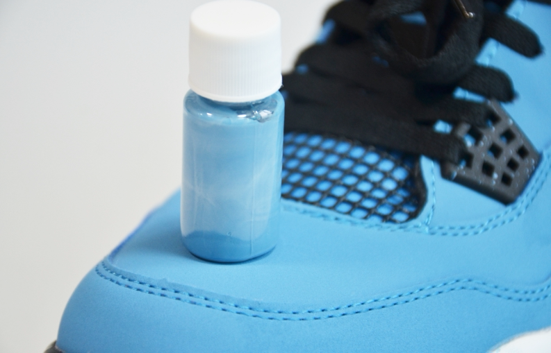 aj4北卡蓝 大学蓝 麂皮 颜料 修复补色掉漆喷涂手绘皮革颜料固色