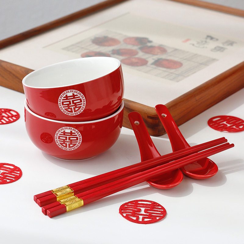 结婚用品大全女方陪嫁婚庆洗漱杯咖啡杯敬茶套装实用新娘嫁妆物品