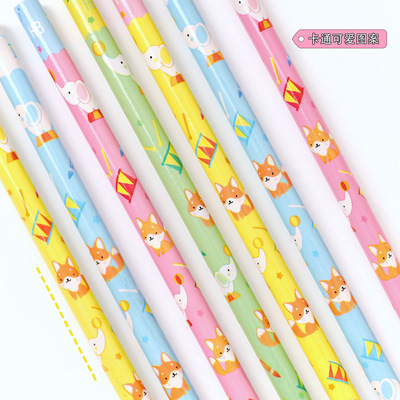 卡通可爱铅笔学生HB不断