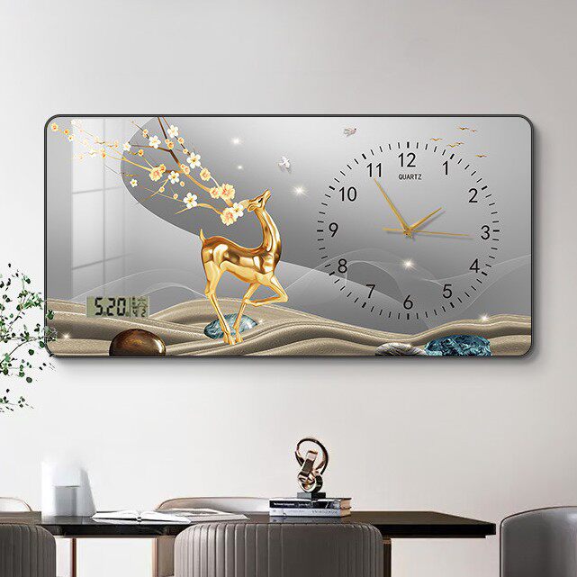 轻奢钟表挂钟万年历电子