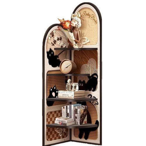 中古风猫咪转角柜客厅沙