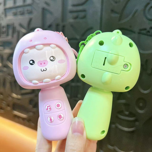 趣味卡通录音机麦克风钥