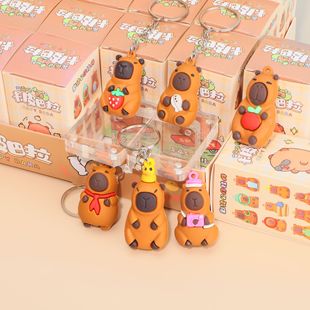开学礼物卡皮巴拉盲盒公仔挂件卡通钥匙扣洞洞乐小学生奖励小礼品
