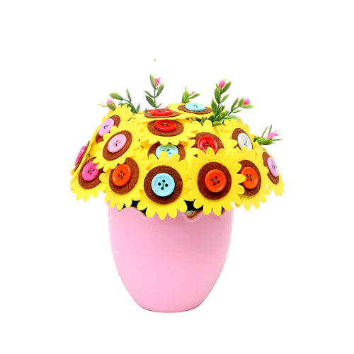 花束自己做diy儿童制作益