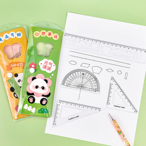 卡通熊猫套尺儿童可爱波