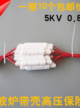 微波炉配件 微波炉高压保险丝 保险管 带线 壳 5KV 0.85A 0.8A