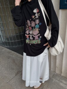 史努比系列棉质宽松休闲Tee恤