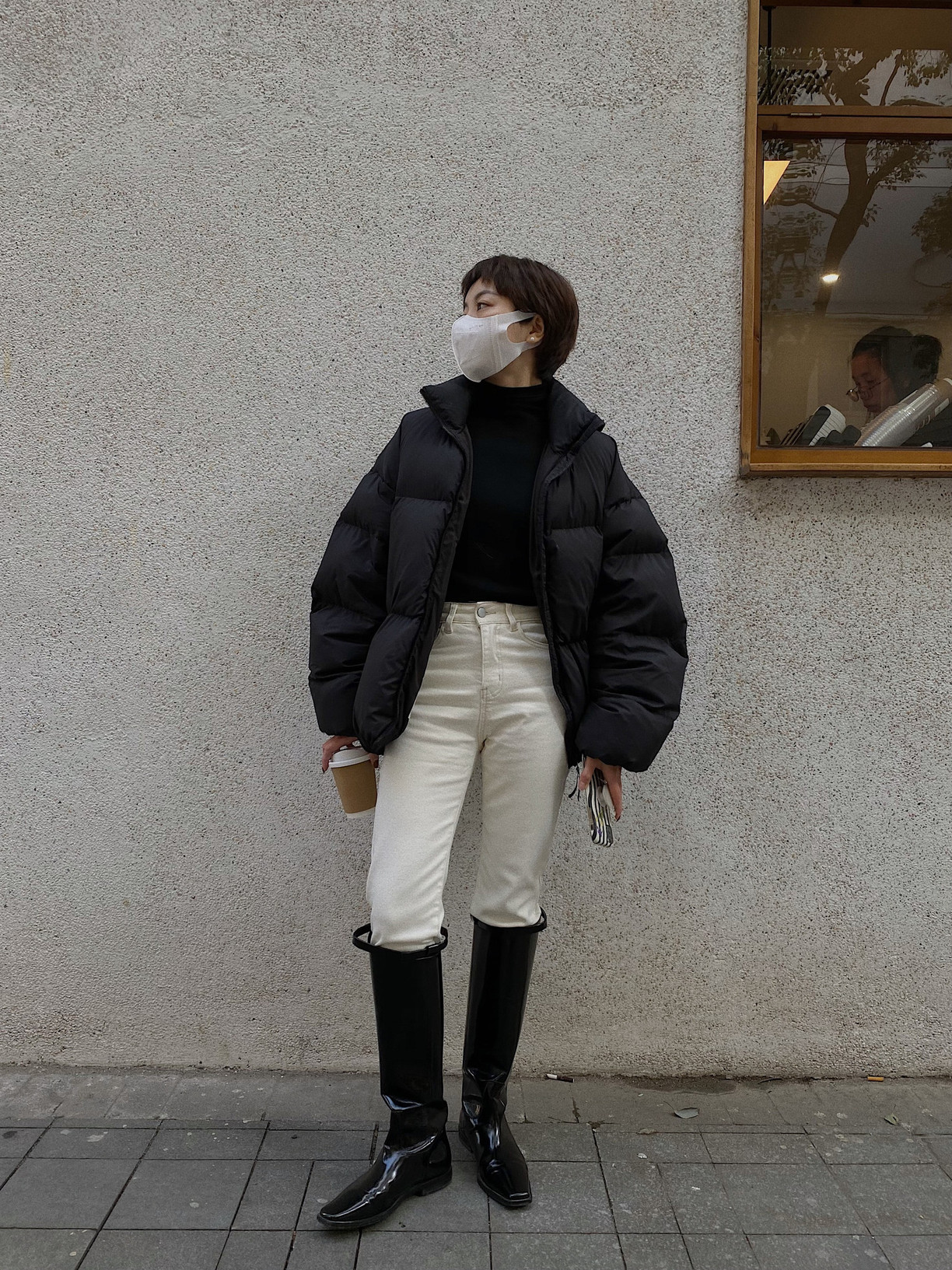 短款冬季加厚保暖轻薄面包服