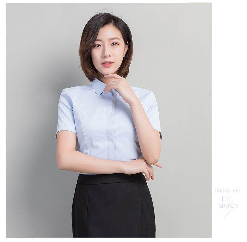 优雅白衬衫短款女职业夏装青春上衣小款女子清爽紧身理想纯色年轻在类目 女装/女士精品, 衬衫中 - 来自Buy2taobao.com提供专业的淘宝代购服务