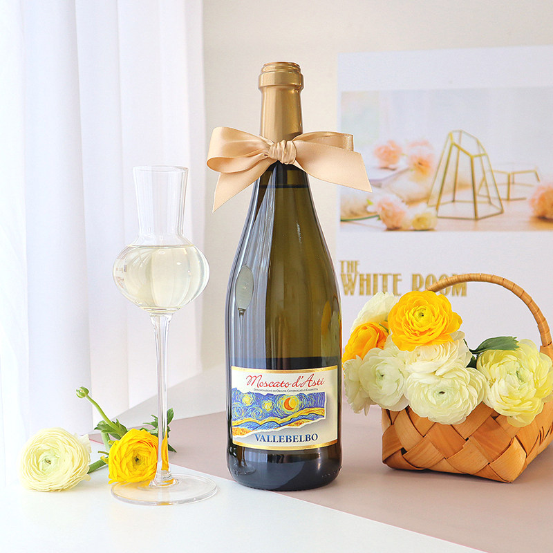 葡乐#意大利梵高星空Moscato莫斯卡托起泡酒小彩虹甜白葡萄酒DOCG