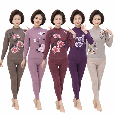 北极绒女士加绒加厚保暖内衣冬季