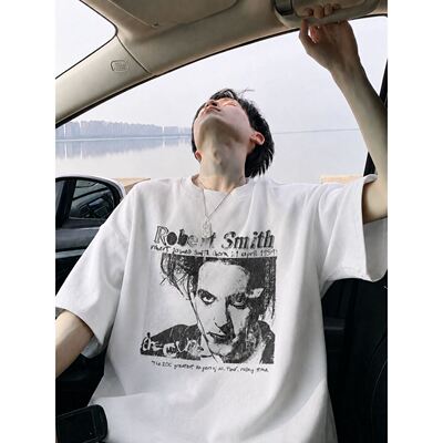 索罗娜凉感美式复古男短袖T恤