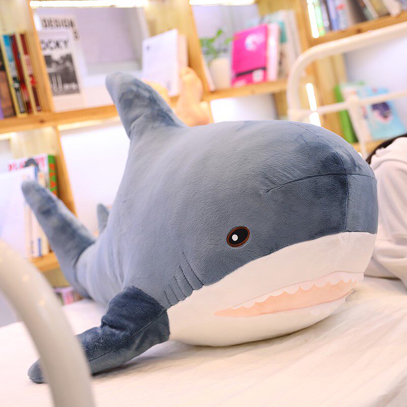 鲨鱼抱枕公仔毛绒玩具大白鲨布娃娃玩偶男孩女生睡觉