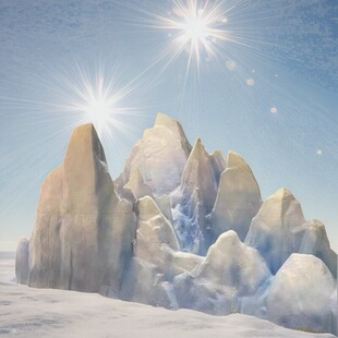 泡沫道具石头定做假山塑雕仿真雪山雪块橱窗冰山婚庆演出影视造景