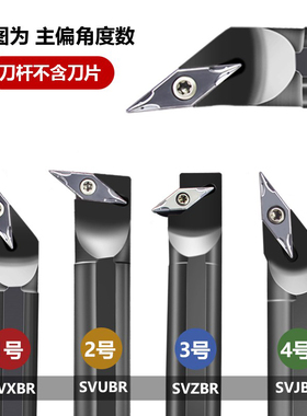数控刀片菱形93度内孔圆车刀杆菱形尖刀SVJBR/SVXBR/SVUBR/SVZBR