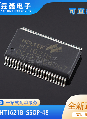 全新正品 贴片 HT1621B LCD驱动器/RAM映射/液晶芯片 SSOP-48