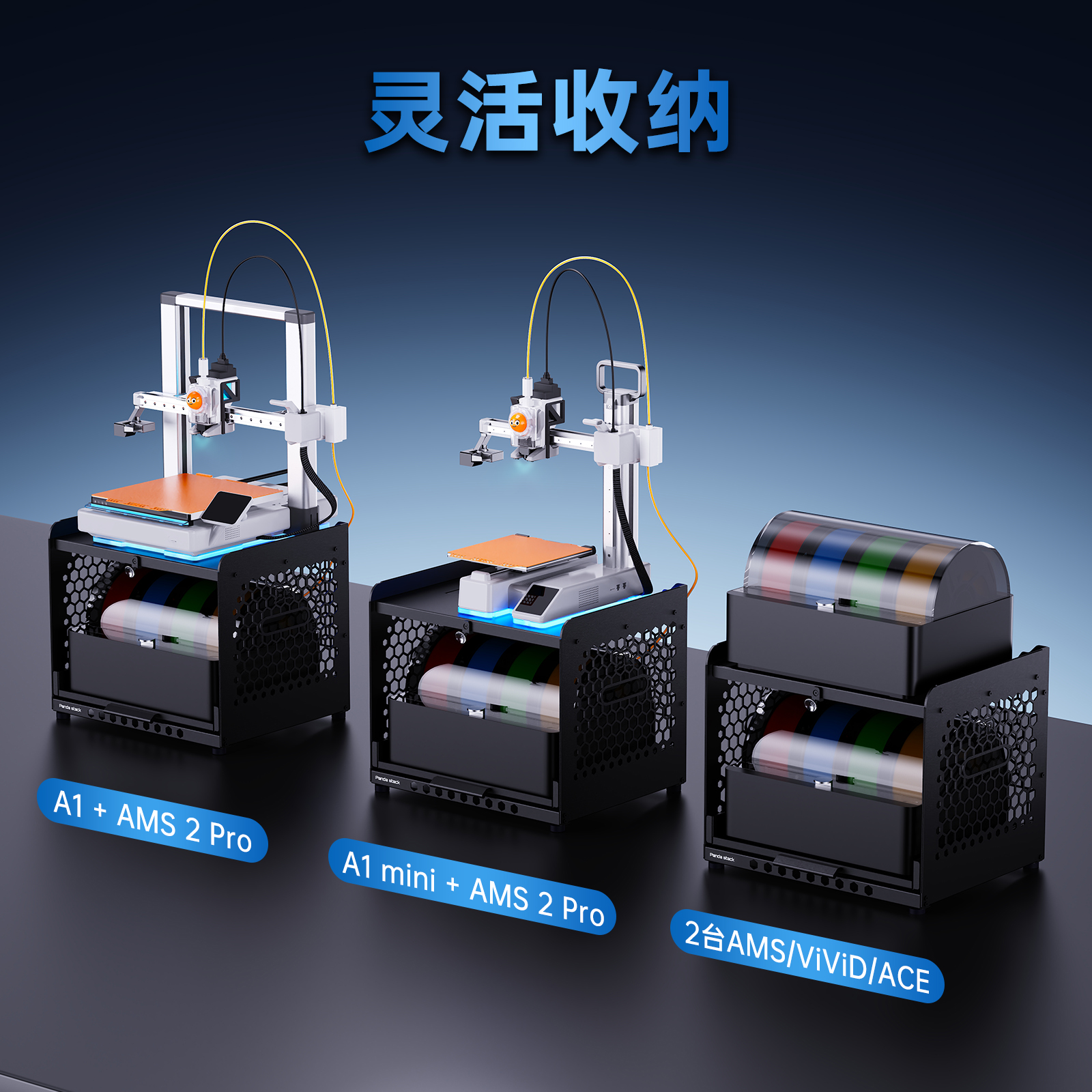 PandaStackAMS支架适用拓竹A1