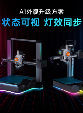 BIQU Panda Verse A1 RGB外观升级方案A1mini打印头散热适用拓竹