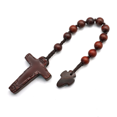 简约页岩背景紫檀8mm绳编款木配件意卡米诺原创男女款