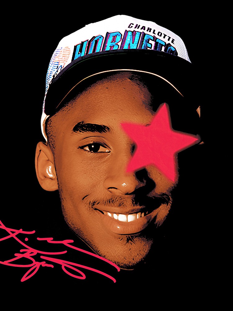 美式复古科比Kobe印花短袖T恤男宽松重磅纯棉圆领连帽卫衣长袖ins