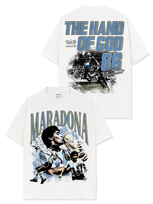 美式足球马拉多纳Diego Maradona数码印花短袖t恤男宽松重磅外套