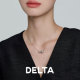 DELTA福禄葫芦珍珠项链S925银简约百搭气质高级小众设计感锁骨链