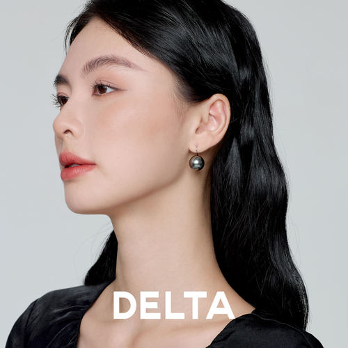 DELTA大溪地高跟鞋珍珠耳饰
