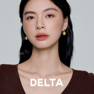 金色珍珠耳环耳钉S925纯银耳饰女高级感轻奢气质大气耳夹女无耳洞