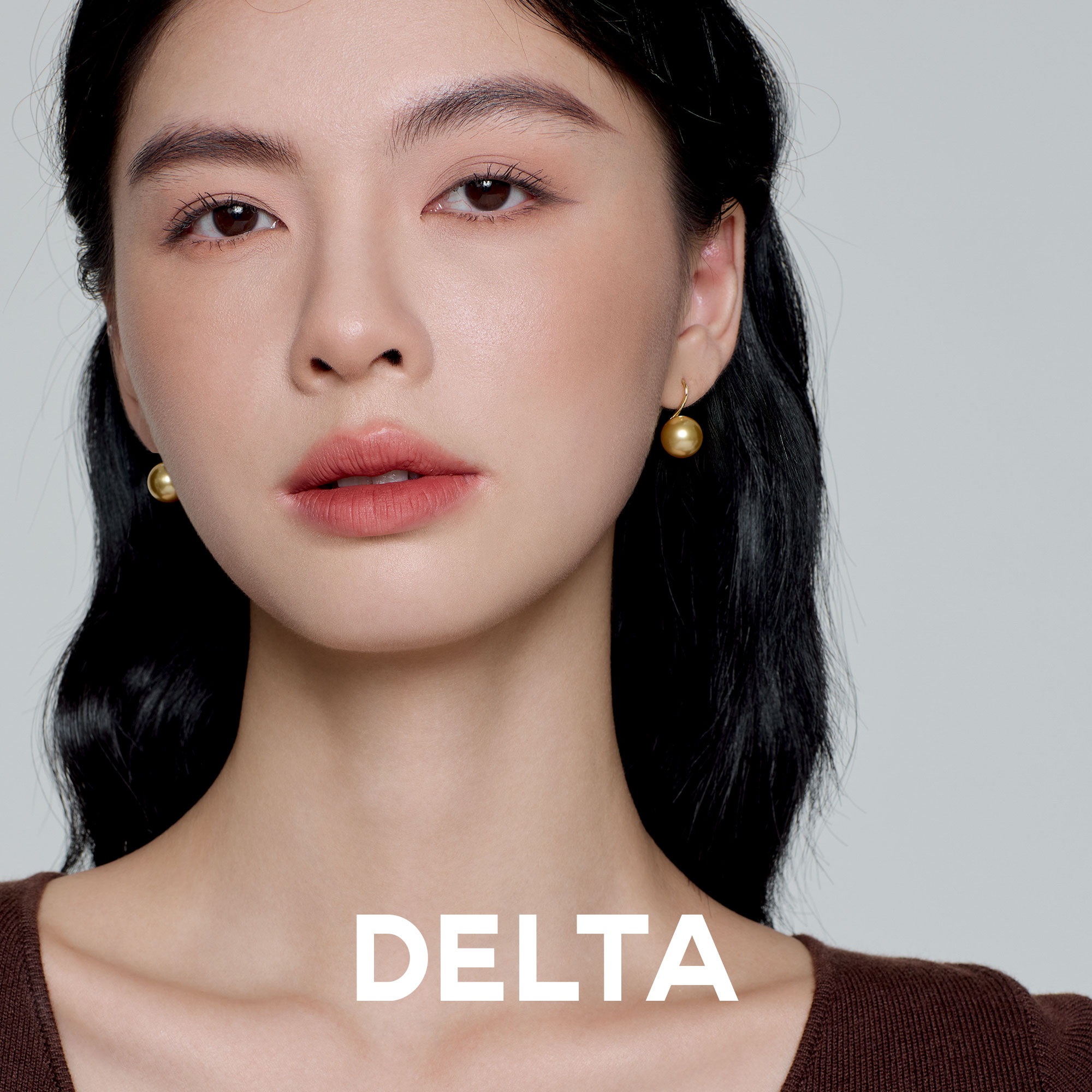 DELTA气质轻奢南洋金珠珍珠耳环