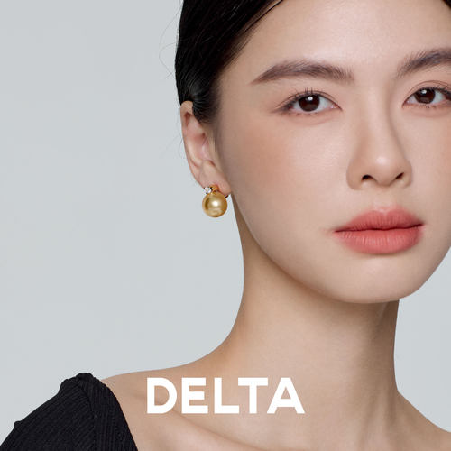 DELTA高贵南洋金珠戴妃珍珠耳饰