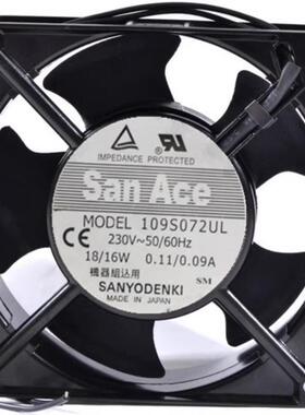 三洋 San Ace 12CM 12038 220V 进口大风量散热风扇 109S072UL