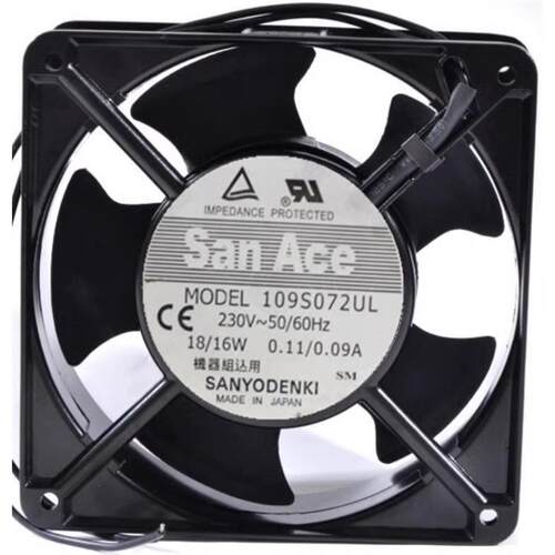 三洋 San Ace 12CM 12038 220V 进口大风量散热风扇 109S072UL