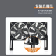 绿植顶层桌面可调节不锈钢90度散热风扇直角固定器L型角架