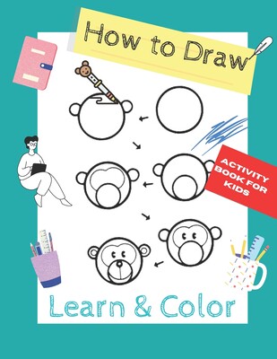 to draw animals a step-by-step: gifts for kids easy draw pages