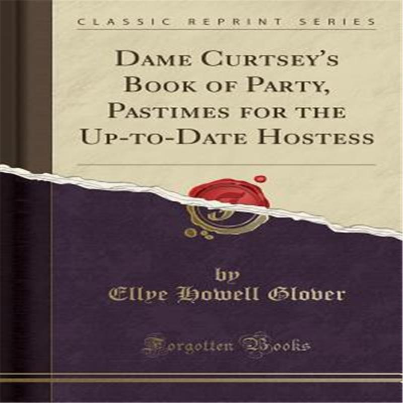 curtseys book of party, pastimes for the up-to-date hostess