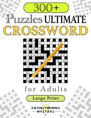 【预售】ultimate crossword for adults: 300  puzzles large print