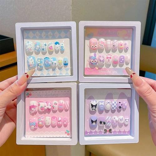 卡皮巴拉儿童指甲贴小女孩穿甲贴可拆卸美甲贴女童礼物可爱放水持