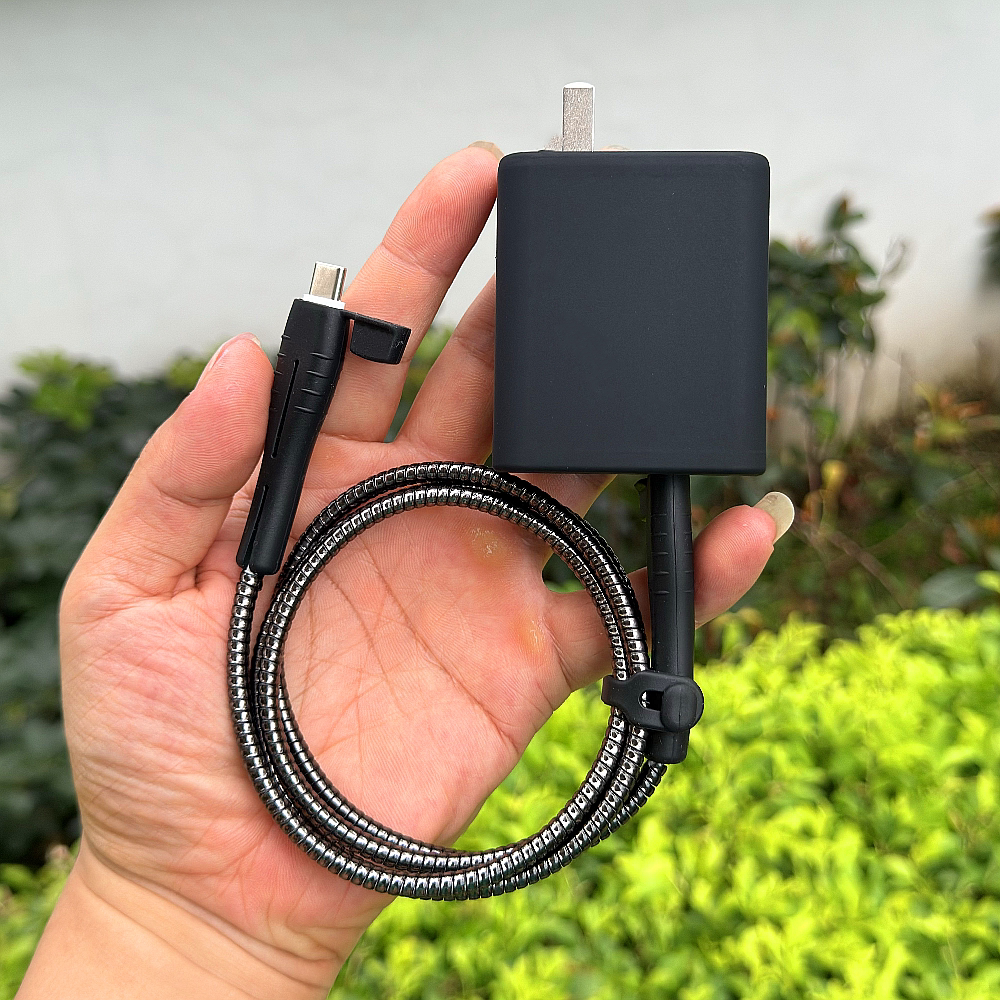 realme真我GT5 GTneo5 240W数据线保护套充电器硅胶壳防断缠绕绳