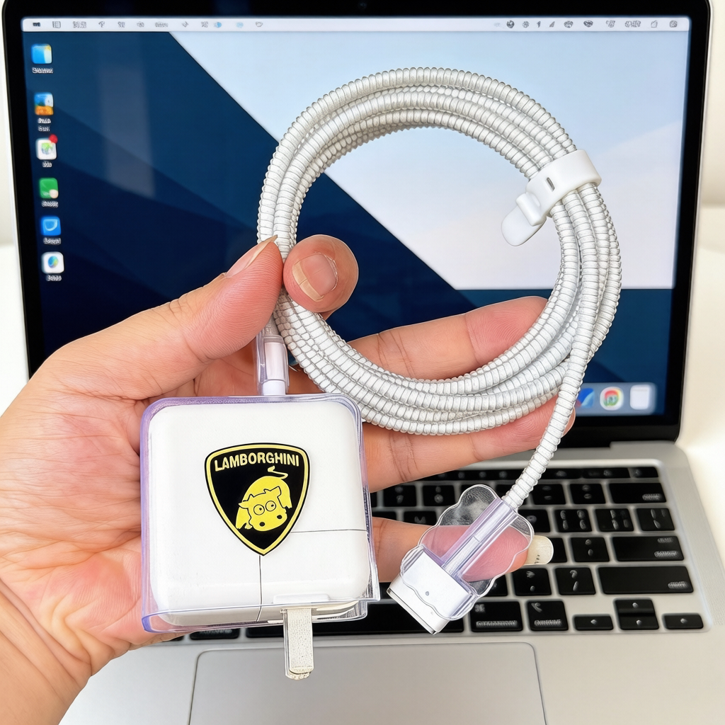 适用苹果MacBook pro M5 70W充电器壳Air 40W数据线保护套35W绕绳